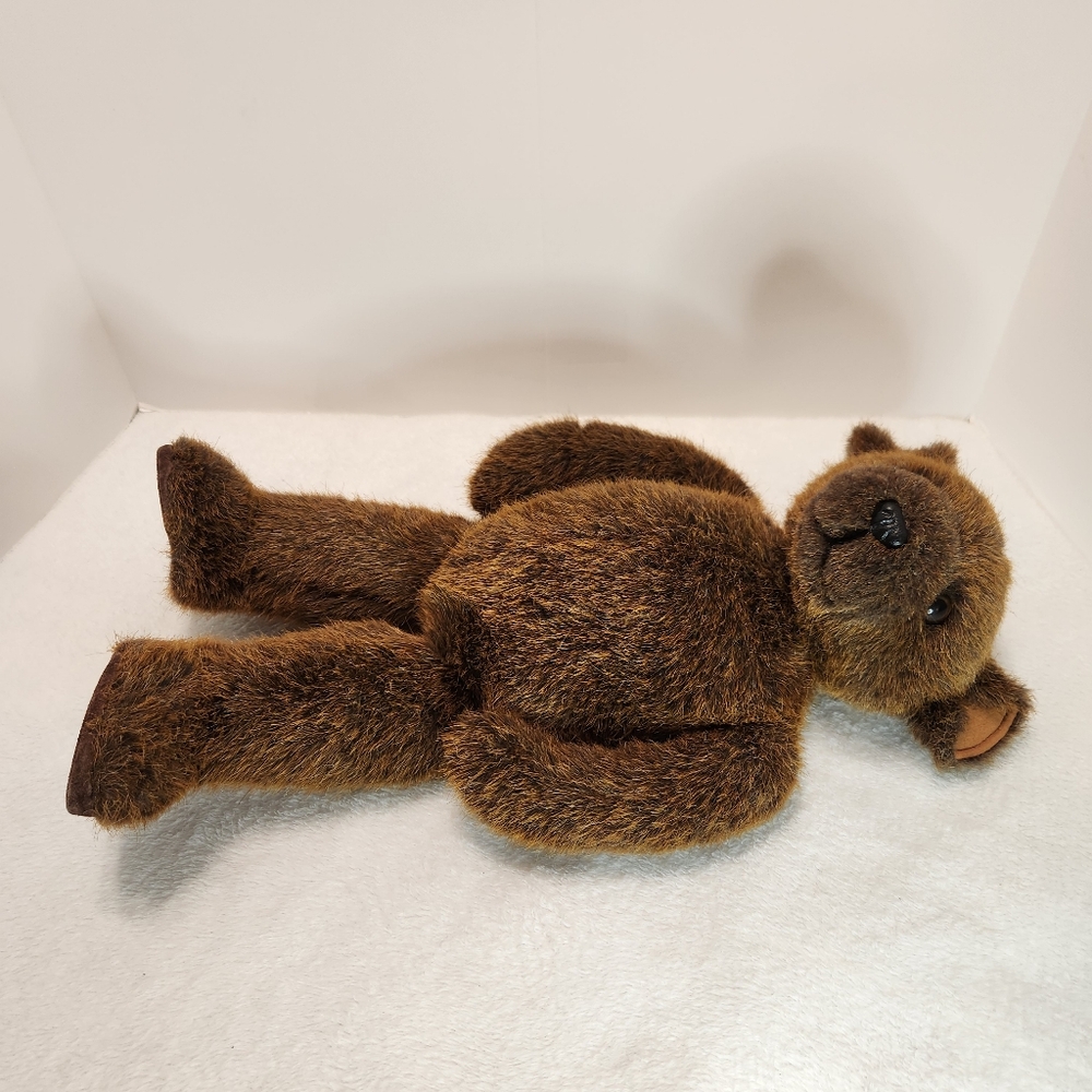 🩵Vintage Little Folk Brown Bear Made In England 1982 G. McBride Tiverton, Devon - Picture 9 of 11
